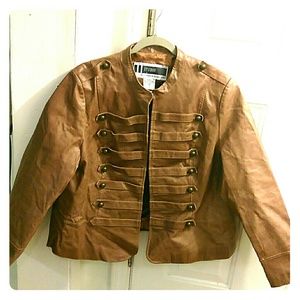 Leather Military jacket